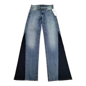 Fidelity Coco patchwork flared jeans Womens Size 2 Hippie